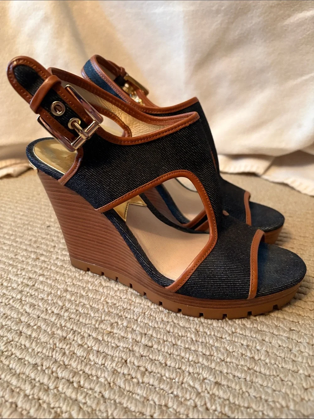Michael Kors Denim Wedges